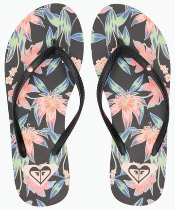 Roxy Womens Bermuda Print Sandals - Black / Floral
